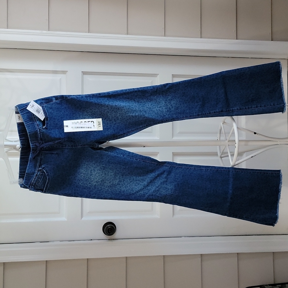 NWT YMI jogger denim size SMALL. (no numerical size) Flare leg